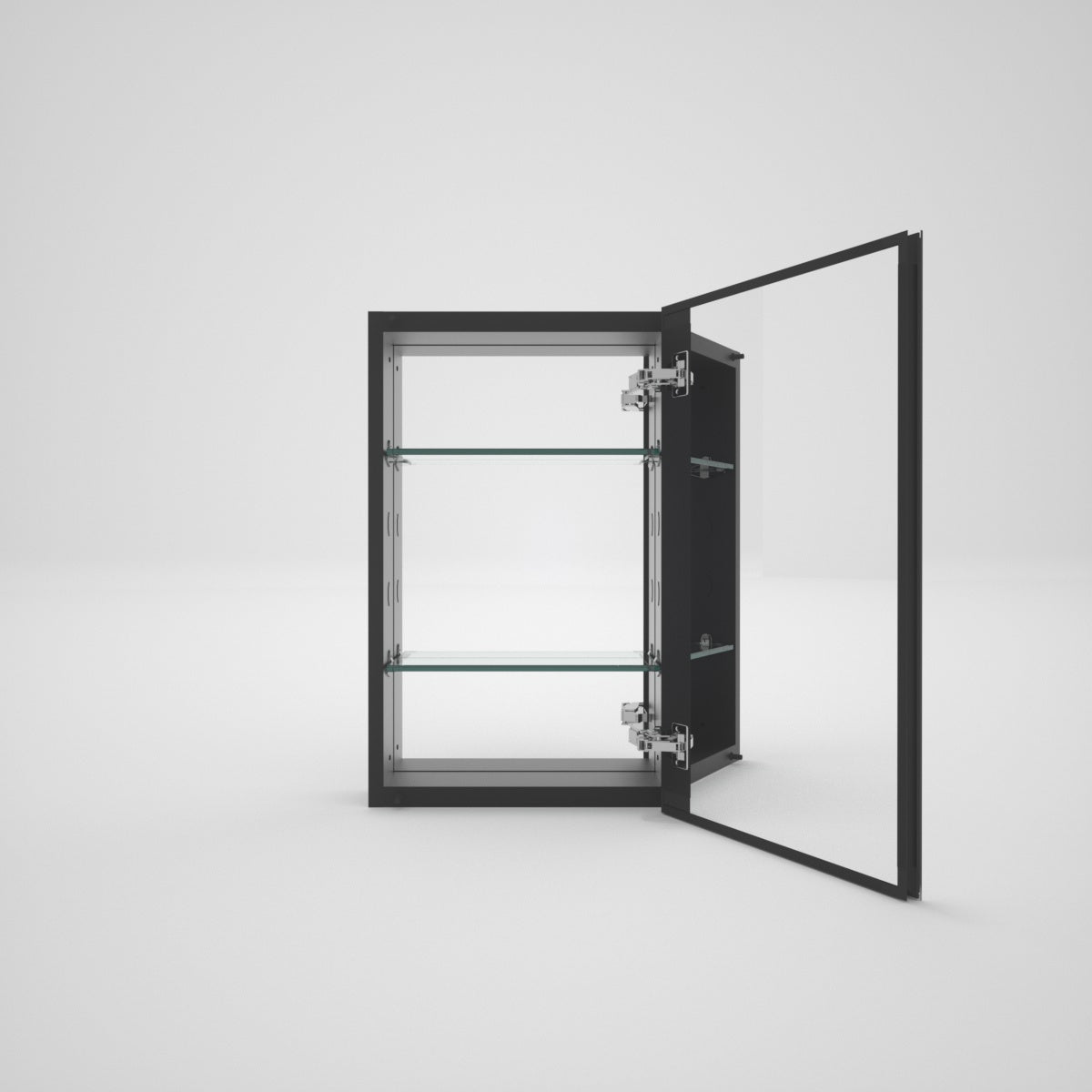 Tydex LuminaCare 15 in. W x 24 in. H Rectangular Aluminum Medicine Cabinet with Mirror