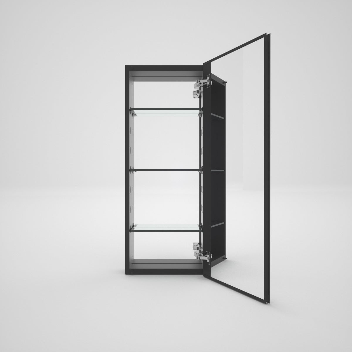 Tydex LuminaCare 15 in. W x 36 in. H Rectangular Aluminum Medicine Cabinet with Mirror