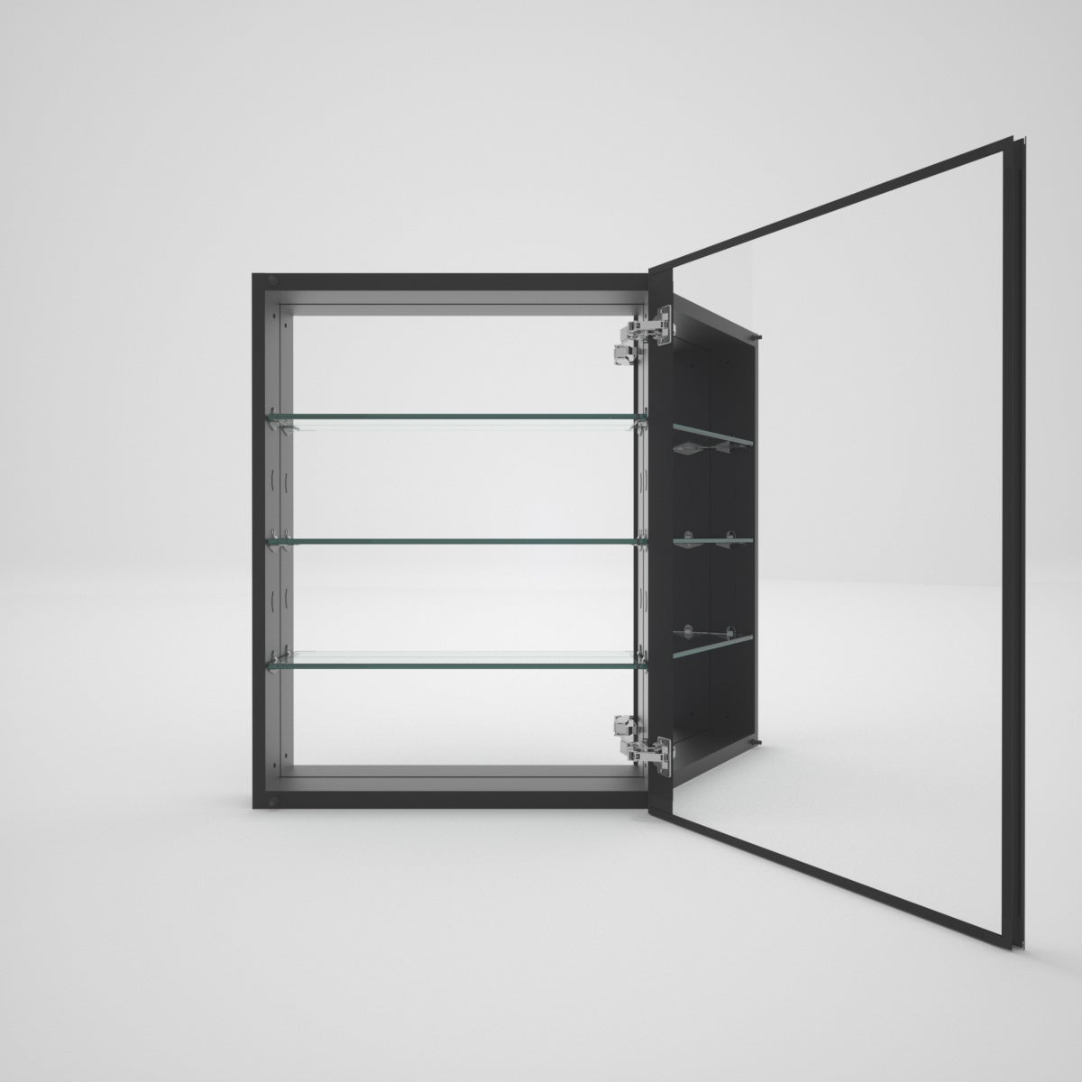 Tydex LuminaCare 23 in. W x 30 in. H Rectangular Aluminum Medicine Cabinet with Mirror