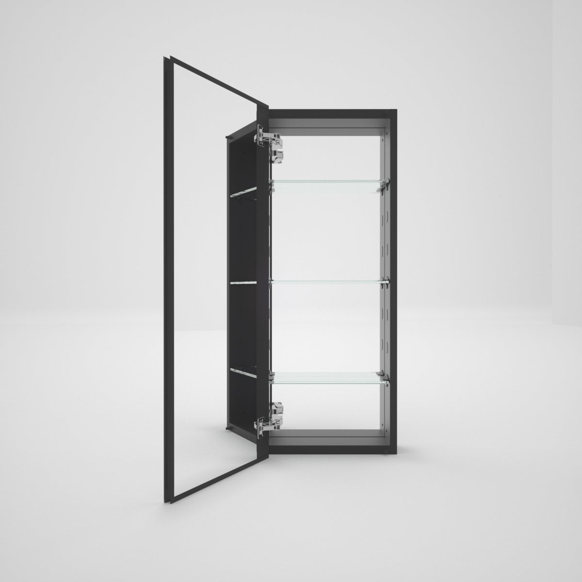 Tydex LuminaCare 15 in. W x 36 in. H Rectangular Aluminum Medicine Cabinet with Mirror