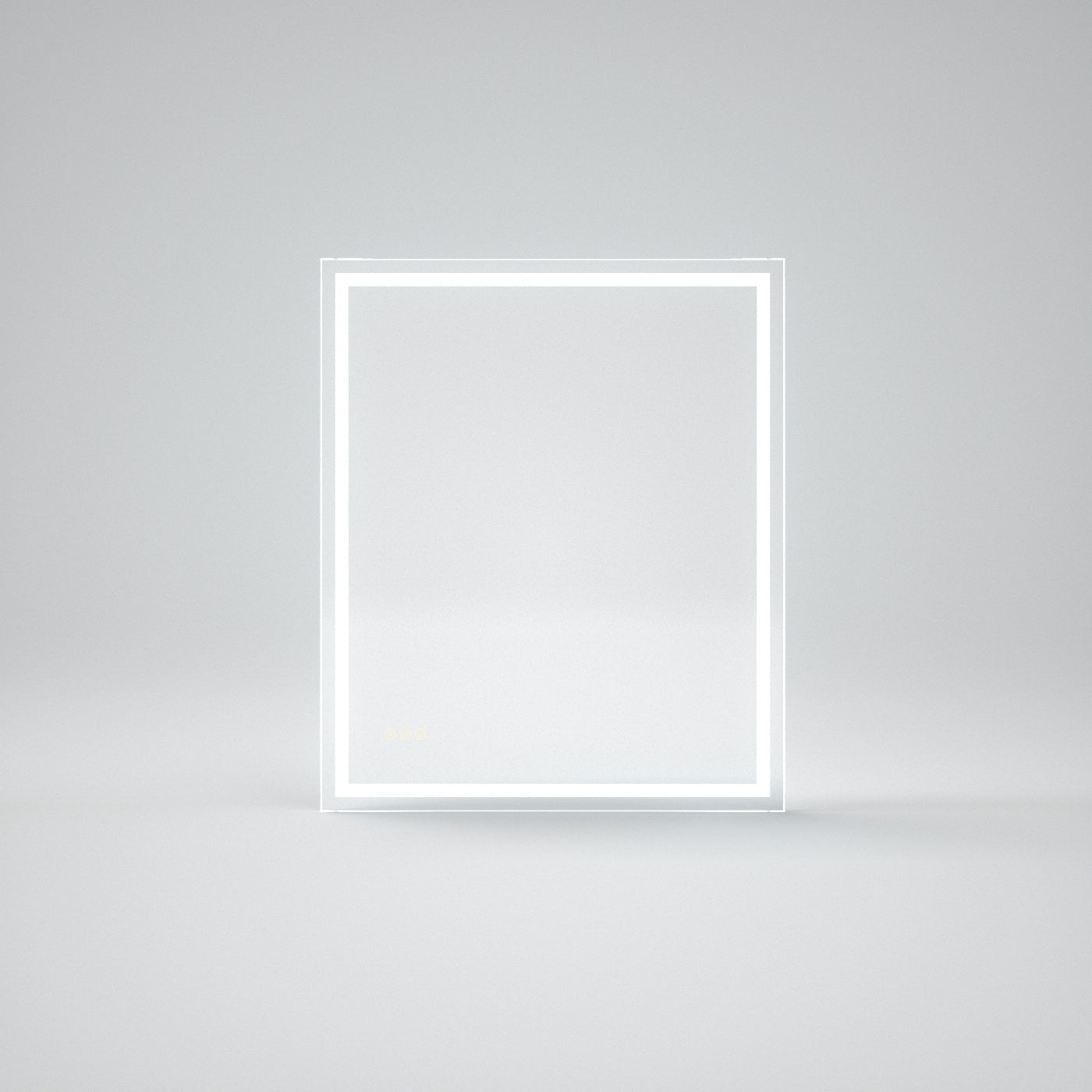 Taimei MD02SF Frameless Rectangular LED Single Bathroom Vanity Mirror in Polished Crystal