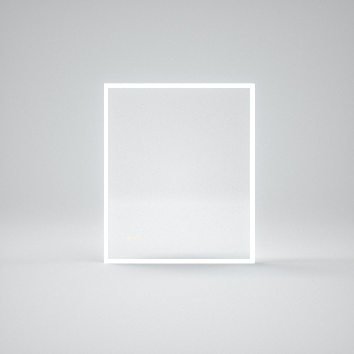 WTMMC04 Rectangular Frameless LED Single Wall Bathroom Vanity Mirror in Polished Crystal
