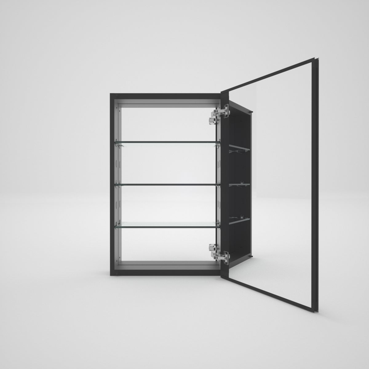 Tydex LuminaCare 19 in. W x 30 in. H Rectangular Aluminum Medicine Cabinet with Mirror