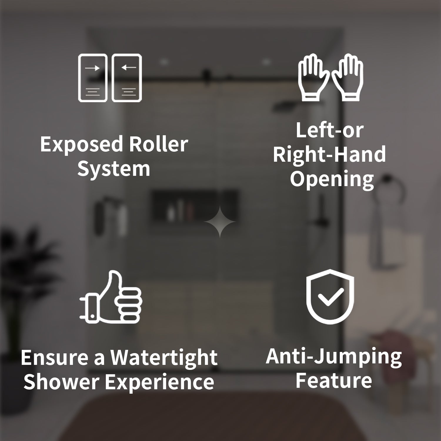 TaiMei 60 in. W x 76 in. H Sliding Semi-Frameless Shower Door with Clear Glass