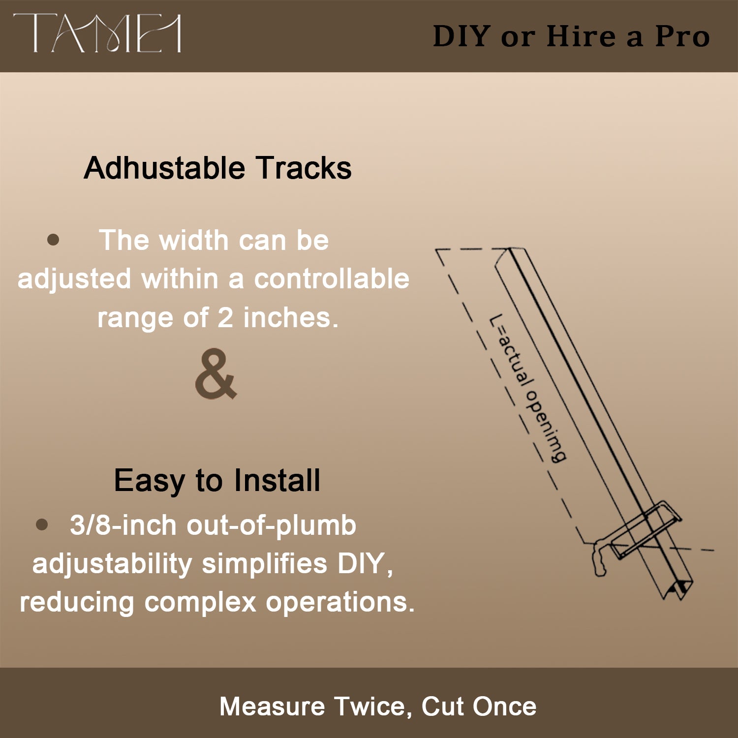 TaiMei 60 in. W x 60 in. H Sliding Semi Frameless Tub Door with Clear Glass and Handles