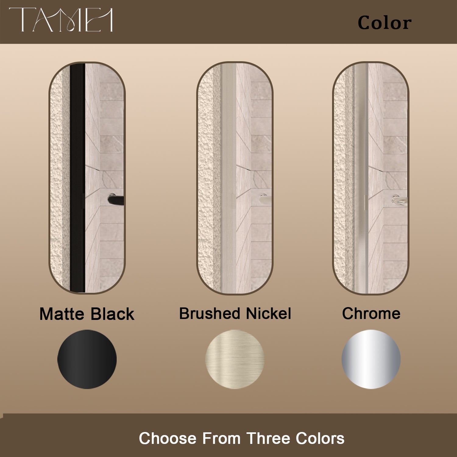 TaiMei 60 in. W x 56 in. H Sliding Semi Frameless Tub/Shower Door with Clear Glass and Handles