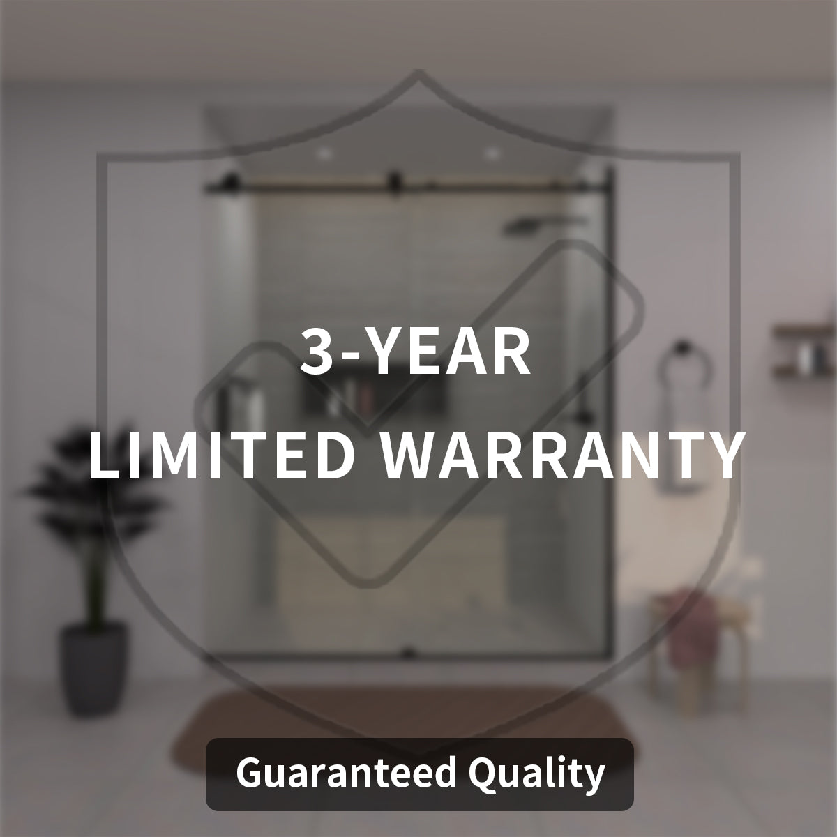 Tydex 60 in. W x 72 in. H Sliding Framed Shower Door with Clear Glass