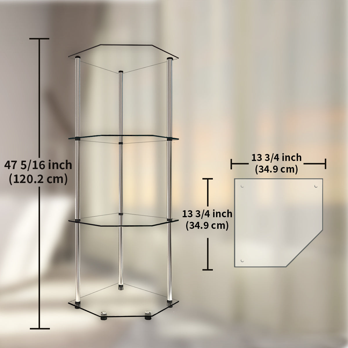Modern Minimalist Bathroom Glass Shelf - Stylish Multi-Functional Storage Rack