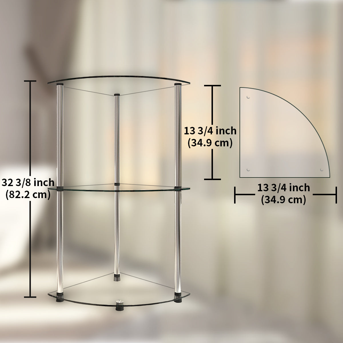 Modern Minimalist Bathroom Glass Shelf - Stylish Multi-Functional Storage Rack