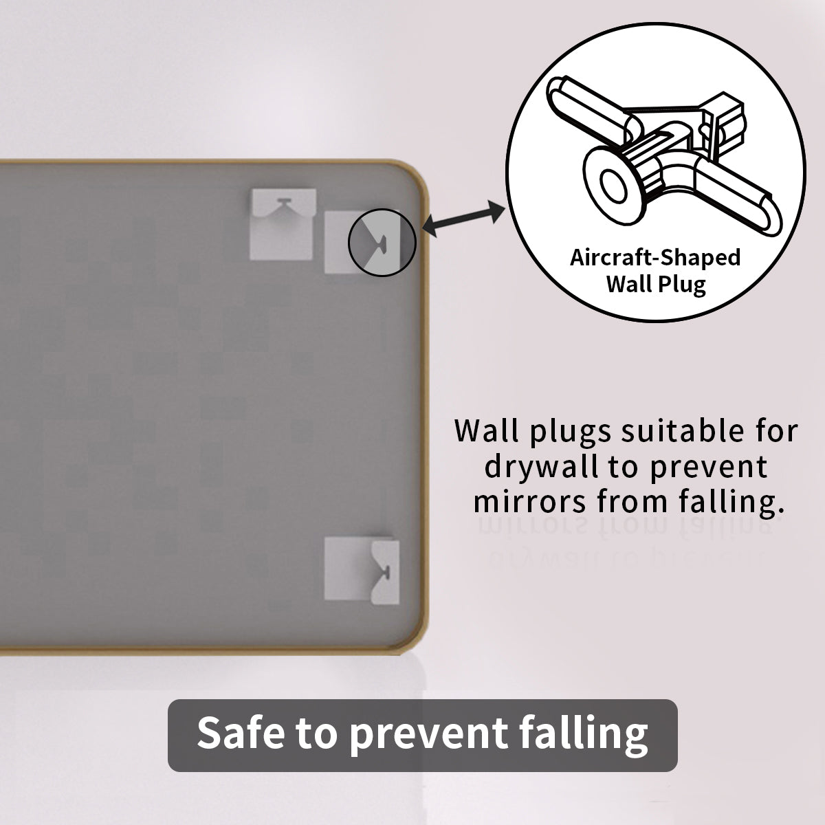 FMNP Taimei 24 in. W x 36 in. H Rectangular Framed Wall Bathroom Vanity Mirror