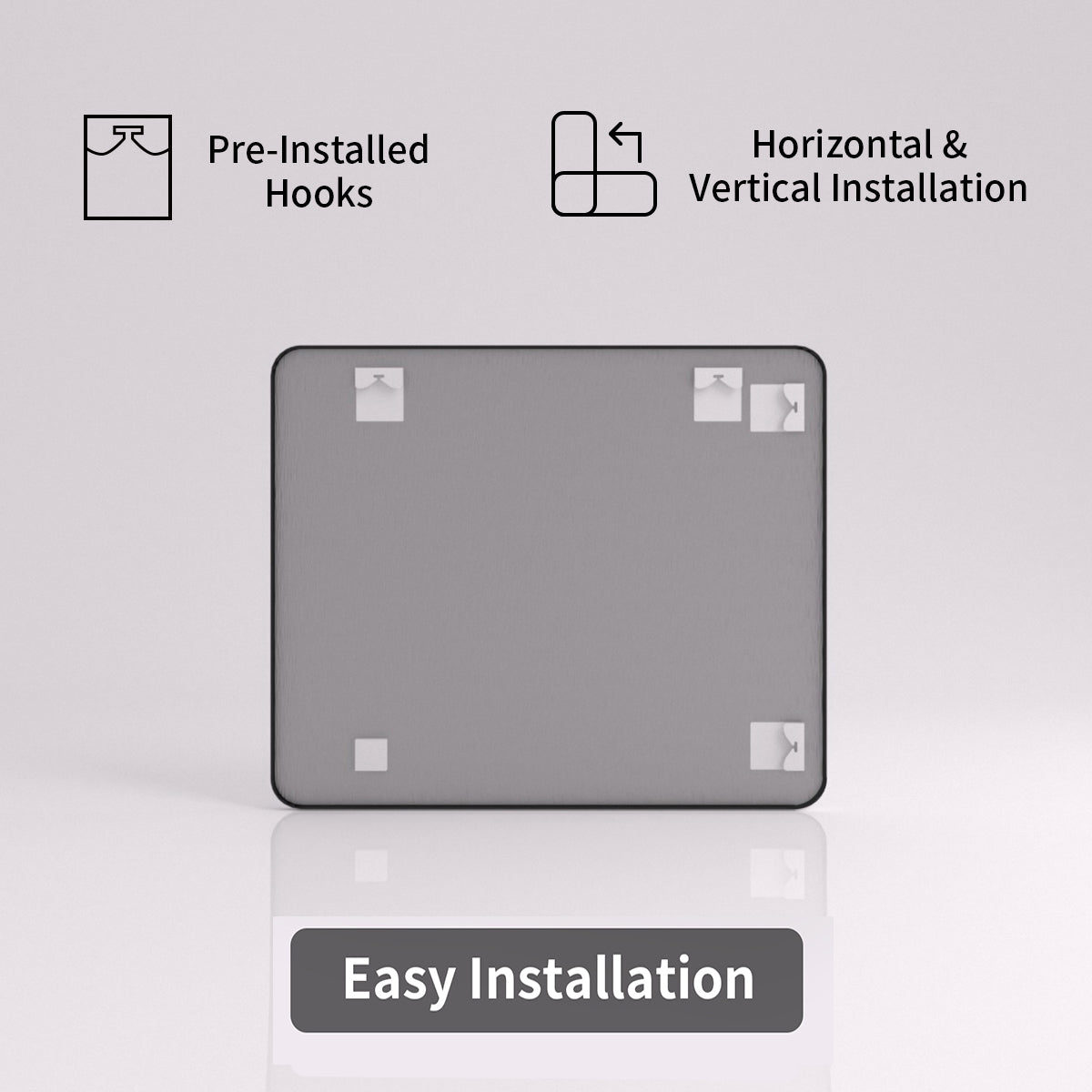 FMNP Taimei 30 in. W x 36 in. H Rectangular Framed Wall Bathroom Vanity Mirror