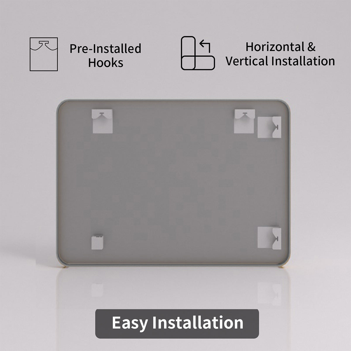 FMNP Taimei 30 in. W x 36 in. H Rectangular Framed Wall Bathroom Vanity Mirror