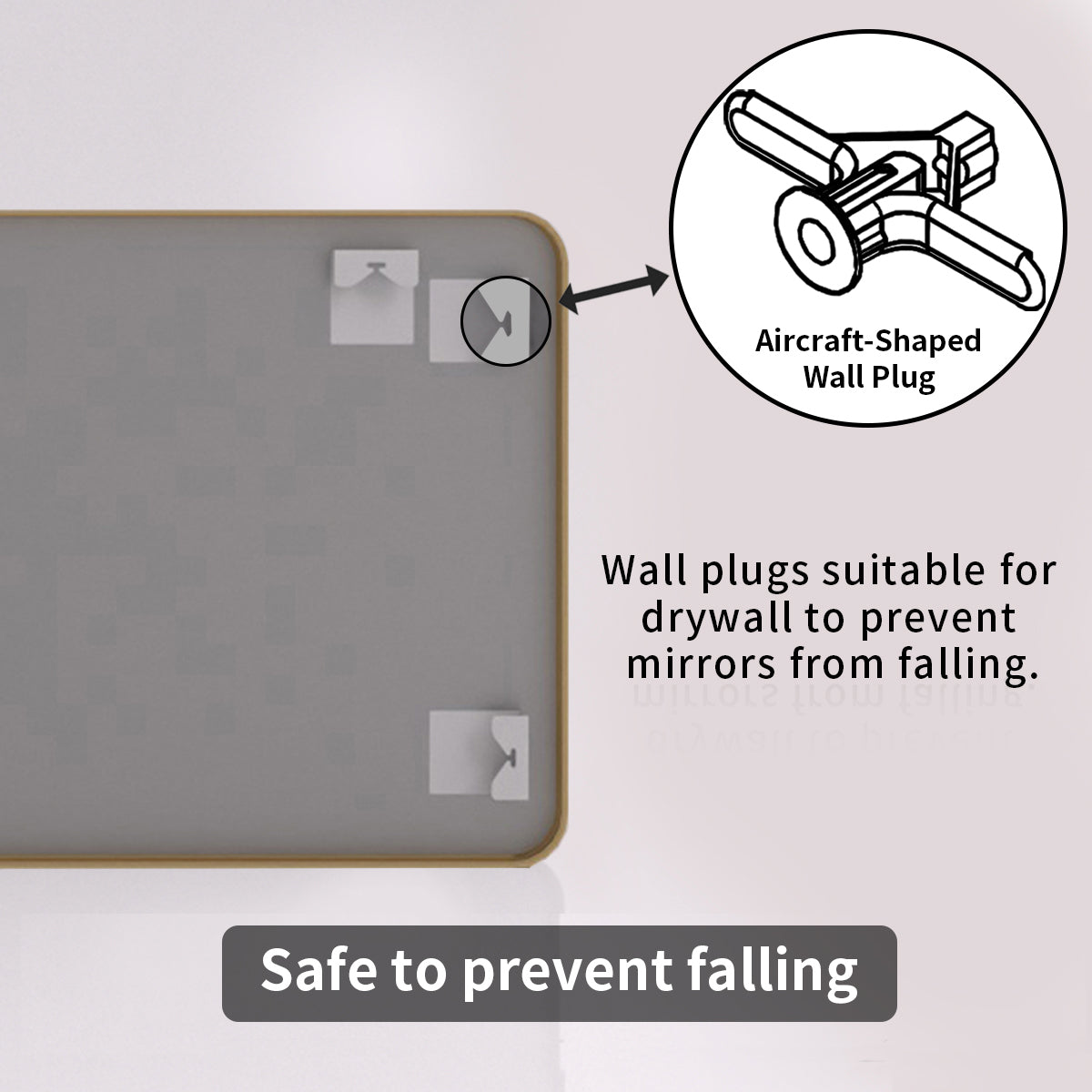 FMNP Taimei 48 in. W x 36 in. H Rectangular Framed Wall Bathroom Vanity Mirror