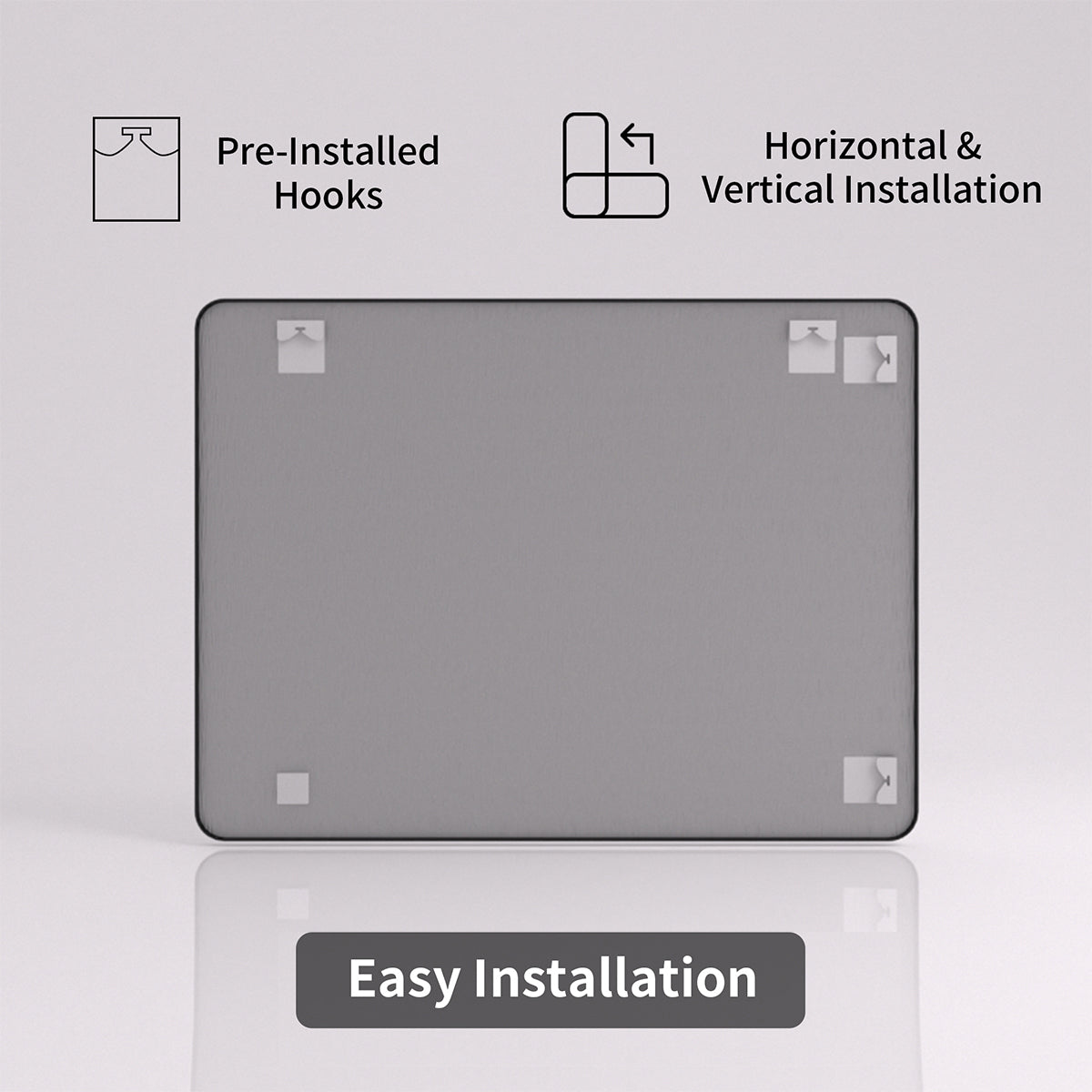 FMNP Taimei 48 in. W x 36 in. H Rectangular Framed Wall Bathroom Vanity Mirror