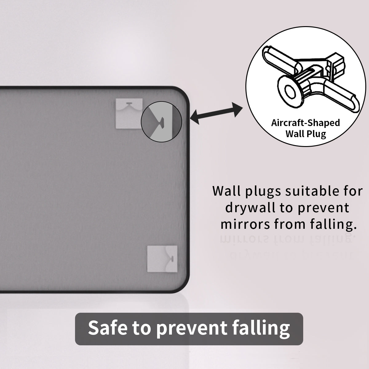 FMNP Taimei 48 in. W x 36 in. H Rectangular Framed Wall Bathroom Vanity Mirror