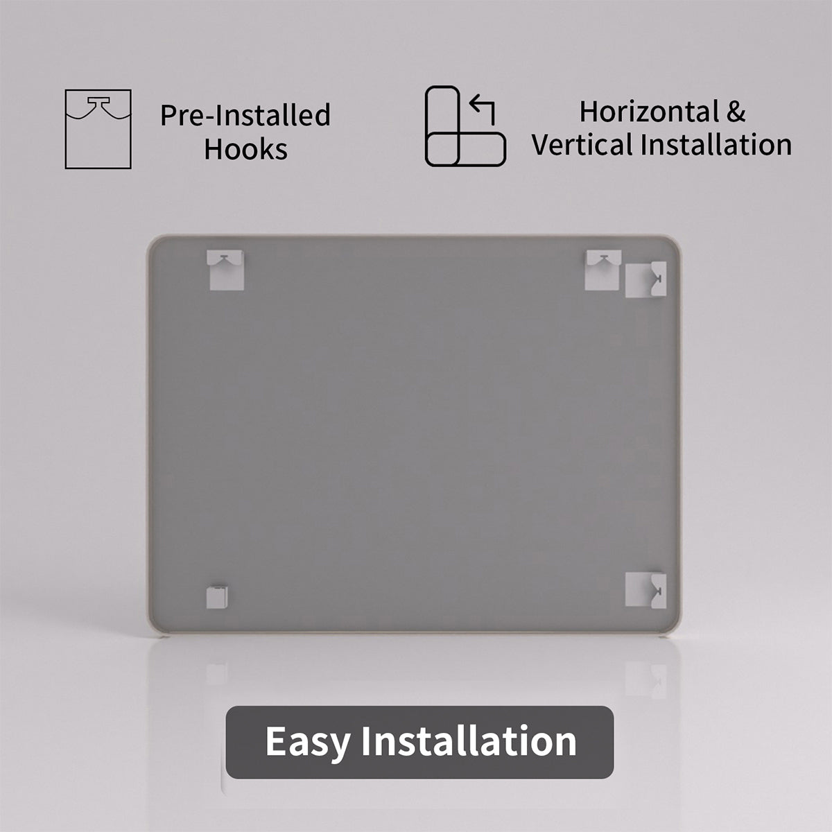 FMNP Taimei 48 in. W x 36 in. H Rectangular Framed Wall Bathroom Vanity Mirror