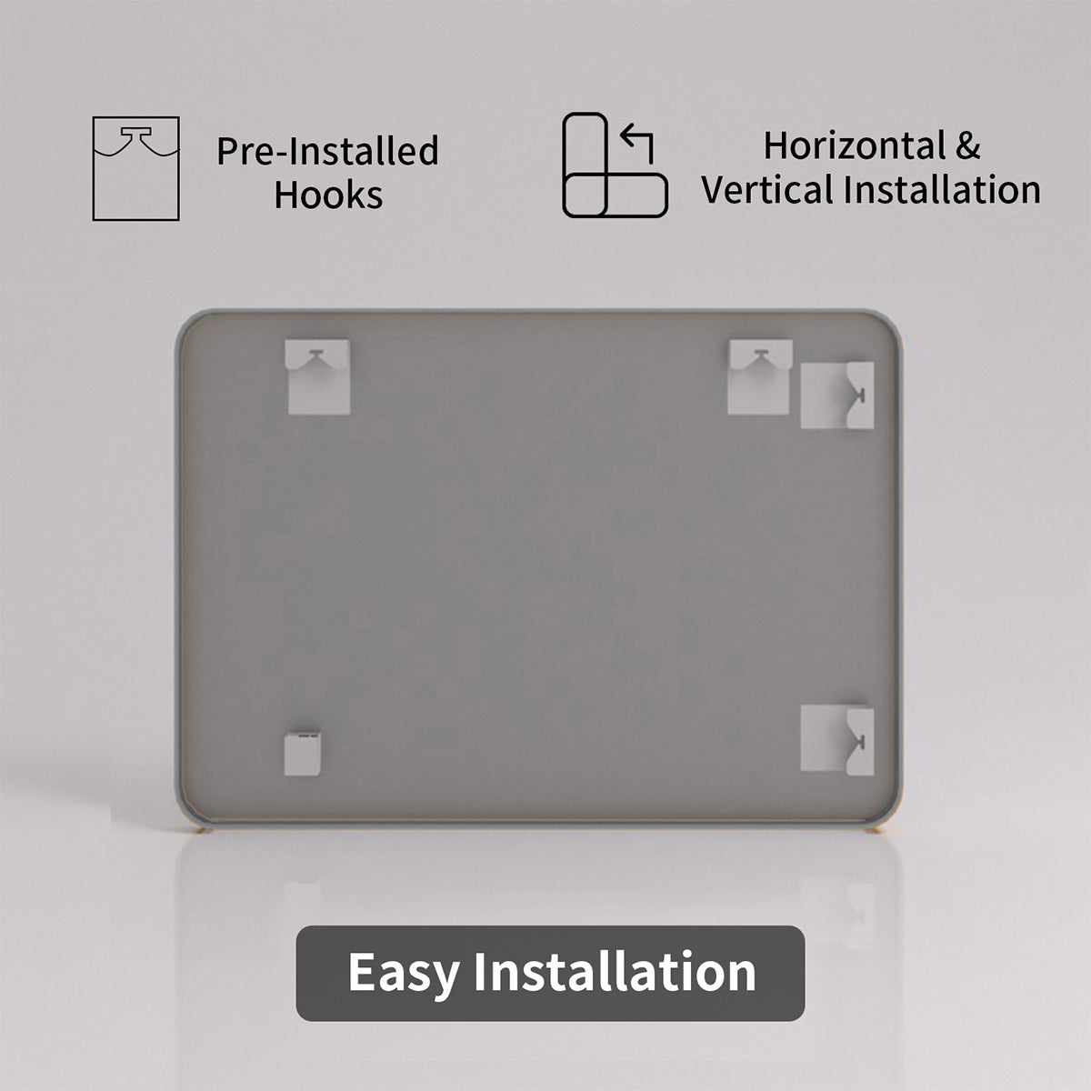 FMNP Taimei 48 in. W x 36 in. H Rectangular Framed Wall Bathroom Vanity Mirror