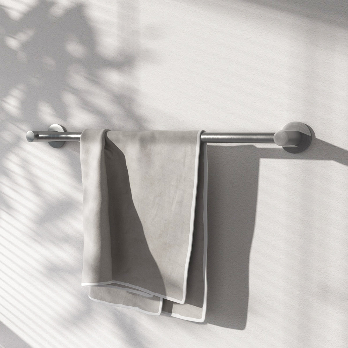 3 -Piece Bath Hardware Set with Adjustable 16-27 in. Towel Bar/Rack, Toilet Paper Holder, Towel Ring