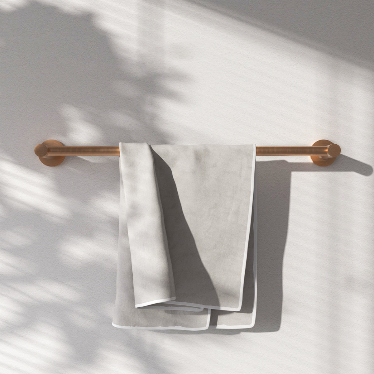 6 -Piece Bath Hardware Set with 2 Towel Bars/Racks, Toilet Paper Holder, 2 Towel/Robe Hooks, Towel Ring