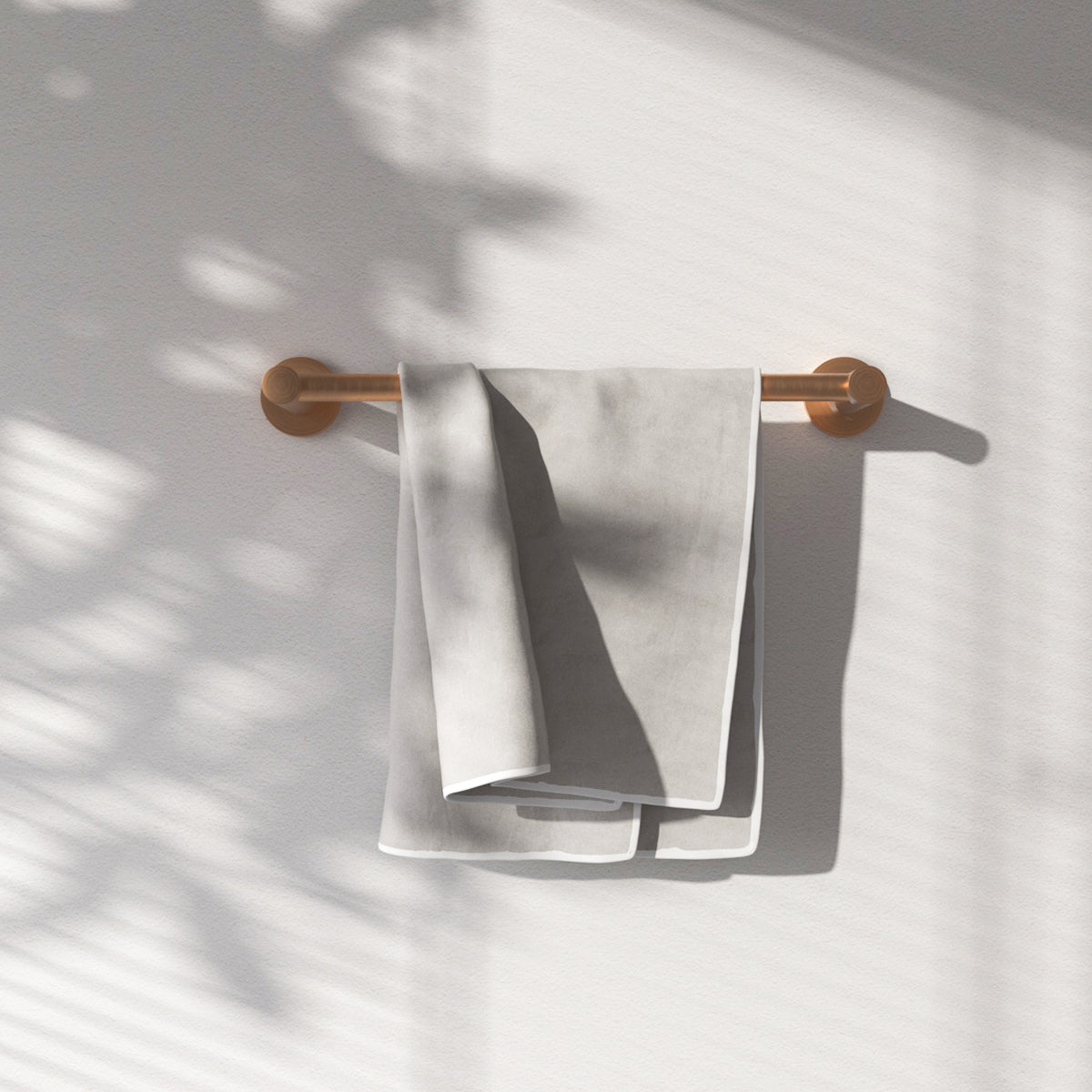 6 -Piece Bath Hardware Set with 2 Towel Bars/Racks, Toilet Paper Holder, 2 Towel/Robe Hooks, Towel Ring