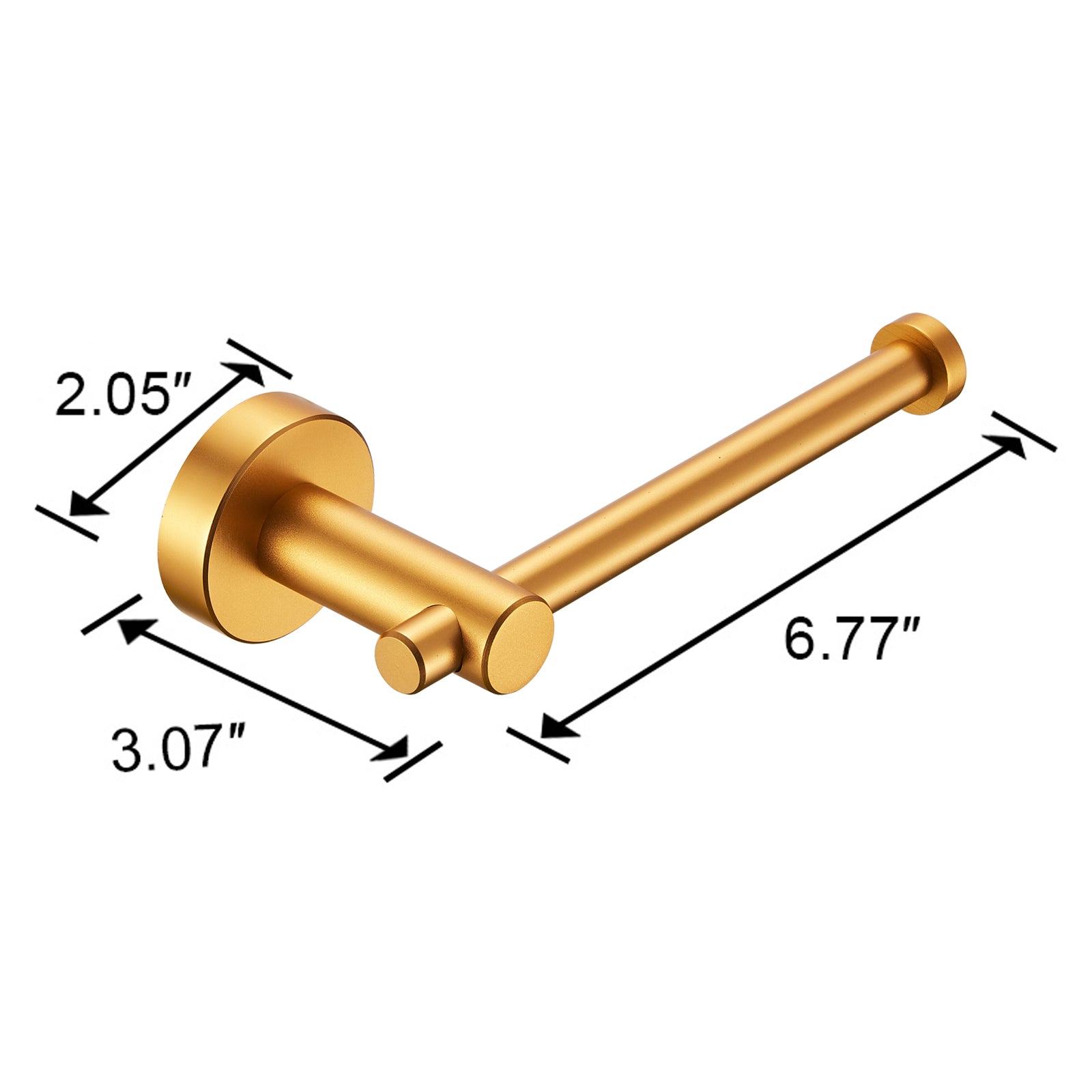 Wall Mounted Thicken Space Aluminum Single Post Toilet Paper Holder Bath Hardware Accessory