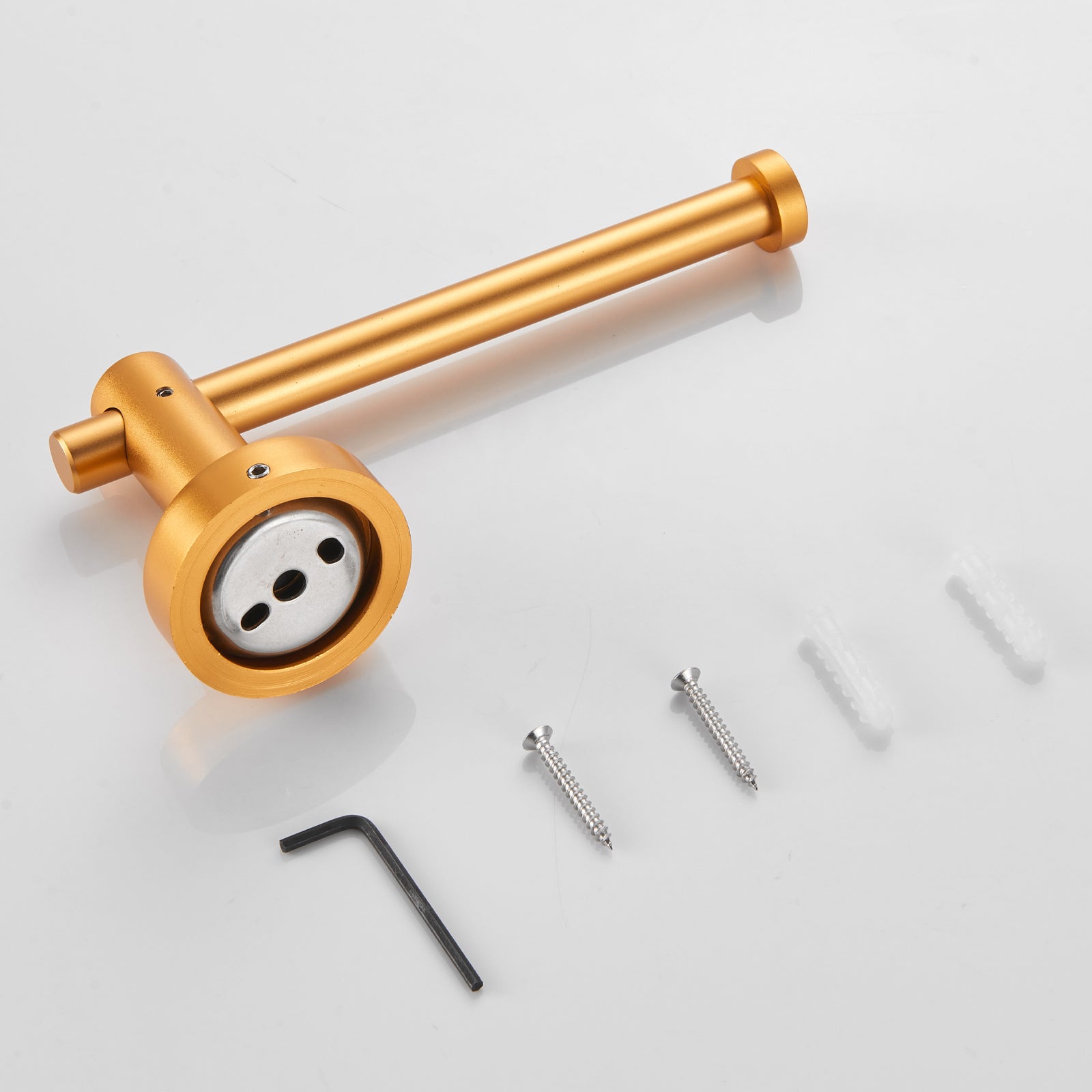 Wall Mounted Thicken Space Aluminum Single Post Toilet Paper Holder Bath Hardware Accessory