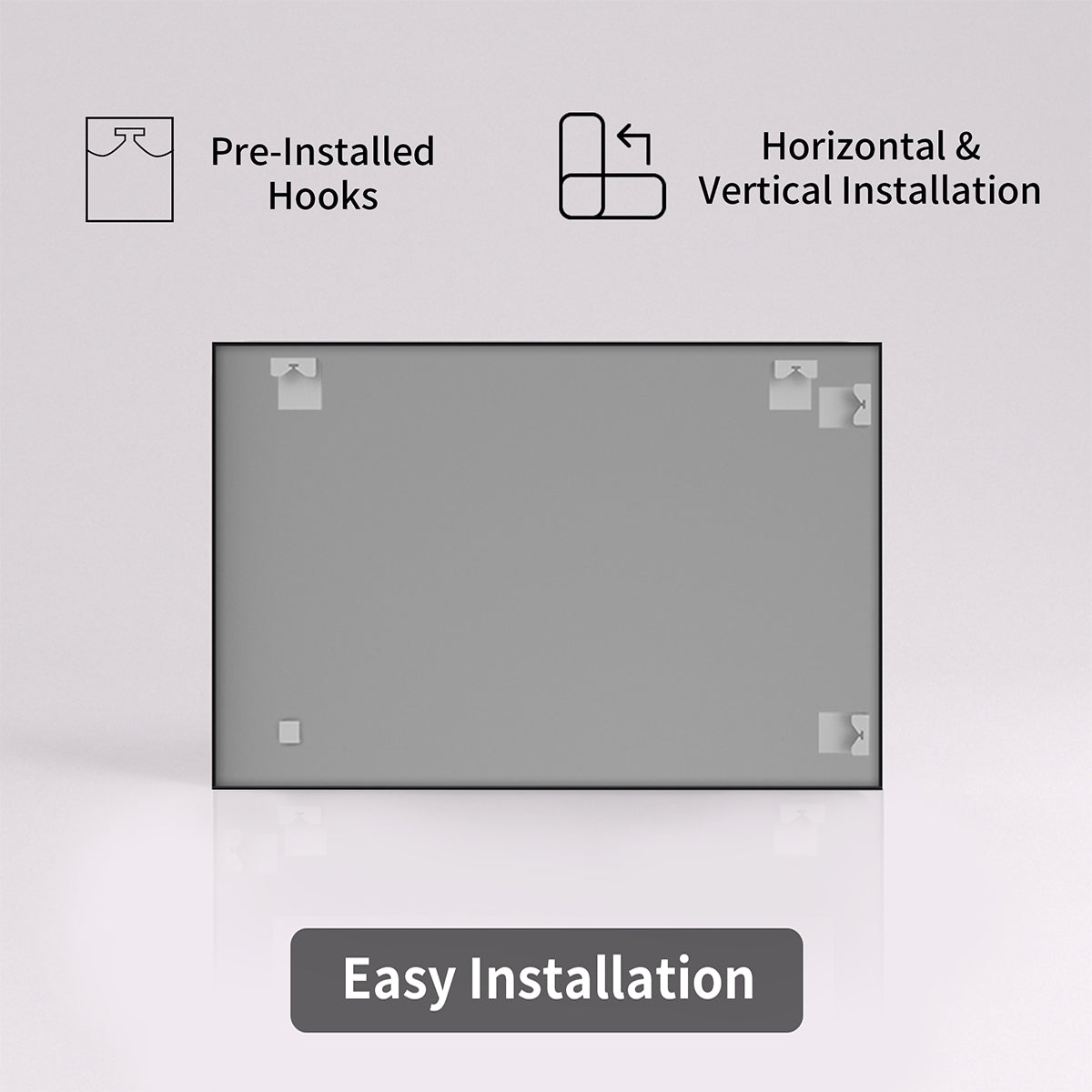 Tydex 24 in. W x 30 in. H Rectangular Framed Wall Bathroom Vanity Mirror