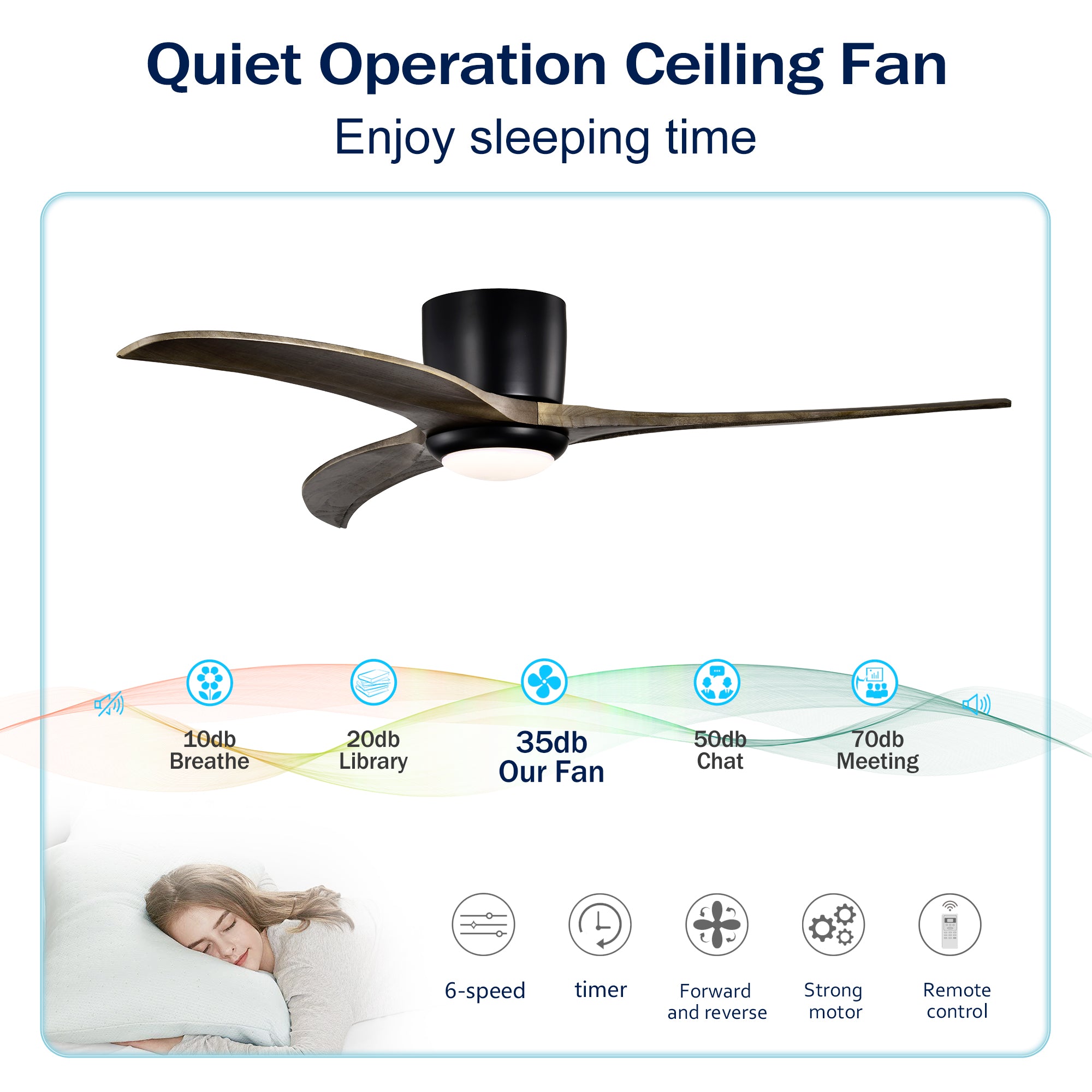 52 in. Indoor Downrod Mount Crystal Chandelier Ceiling Fan with Remote Control