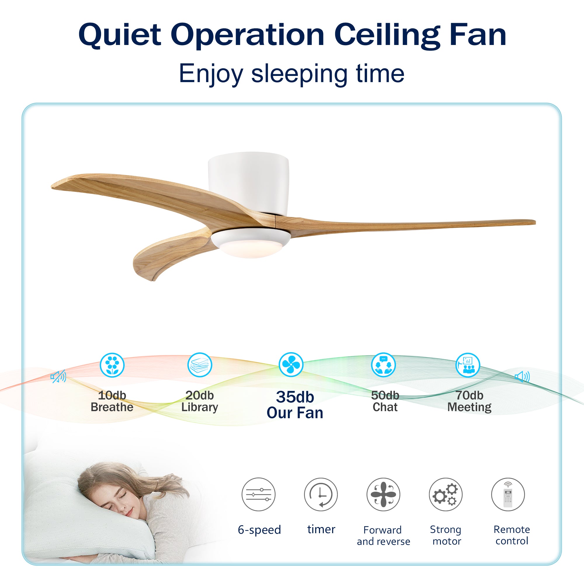52 in. Indoor Downrod Mount Crystal Chandelier Ceiling Fan with Remote Control