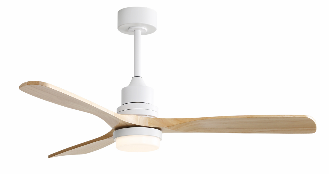 52 in. Indoor Crystal Ceiling Fan with Remote Control, 5-Chrome Reversible Wood Blades, Suitable for Multiple Rooms