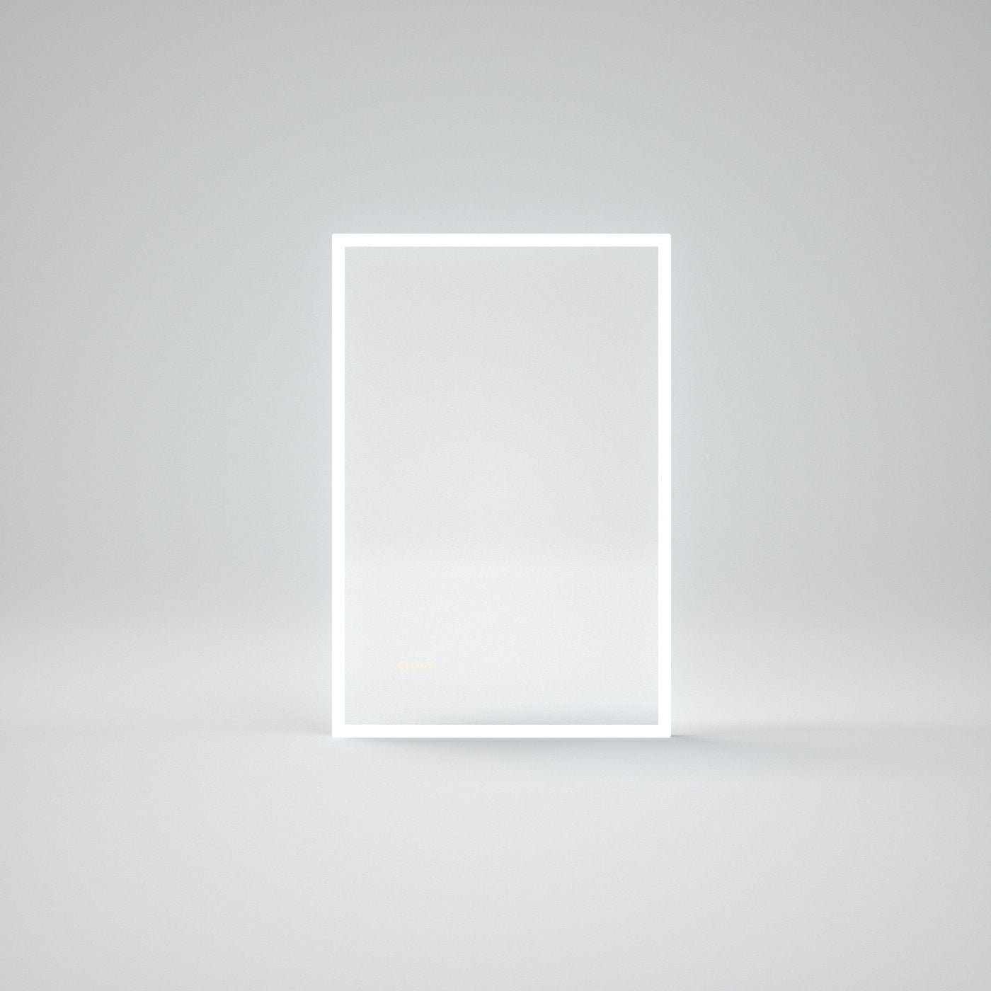 WTMMC04 Rectangular Frameless LED Single Wall Bathroom Vanity Mirror in Polished Crystal