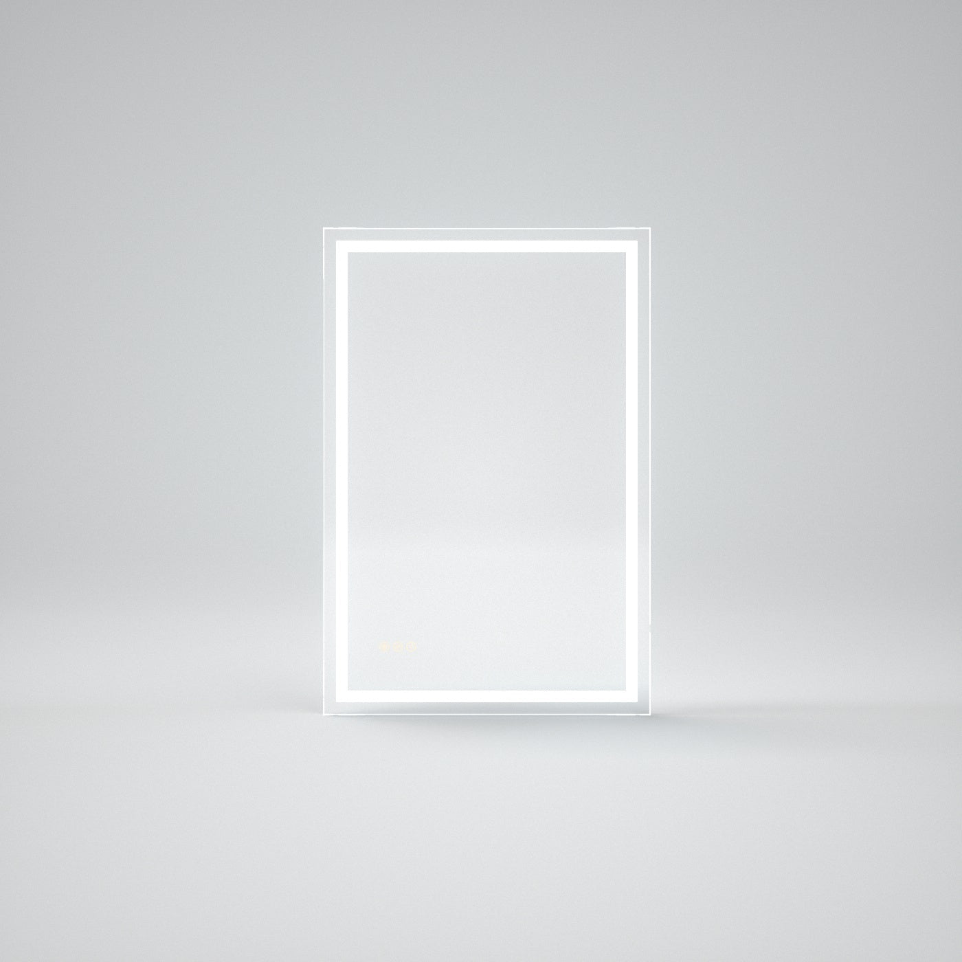 Taimei MD02SF Frameless Rectangular LED Single Bathroom Vanity Mirror in Polished Crystal