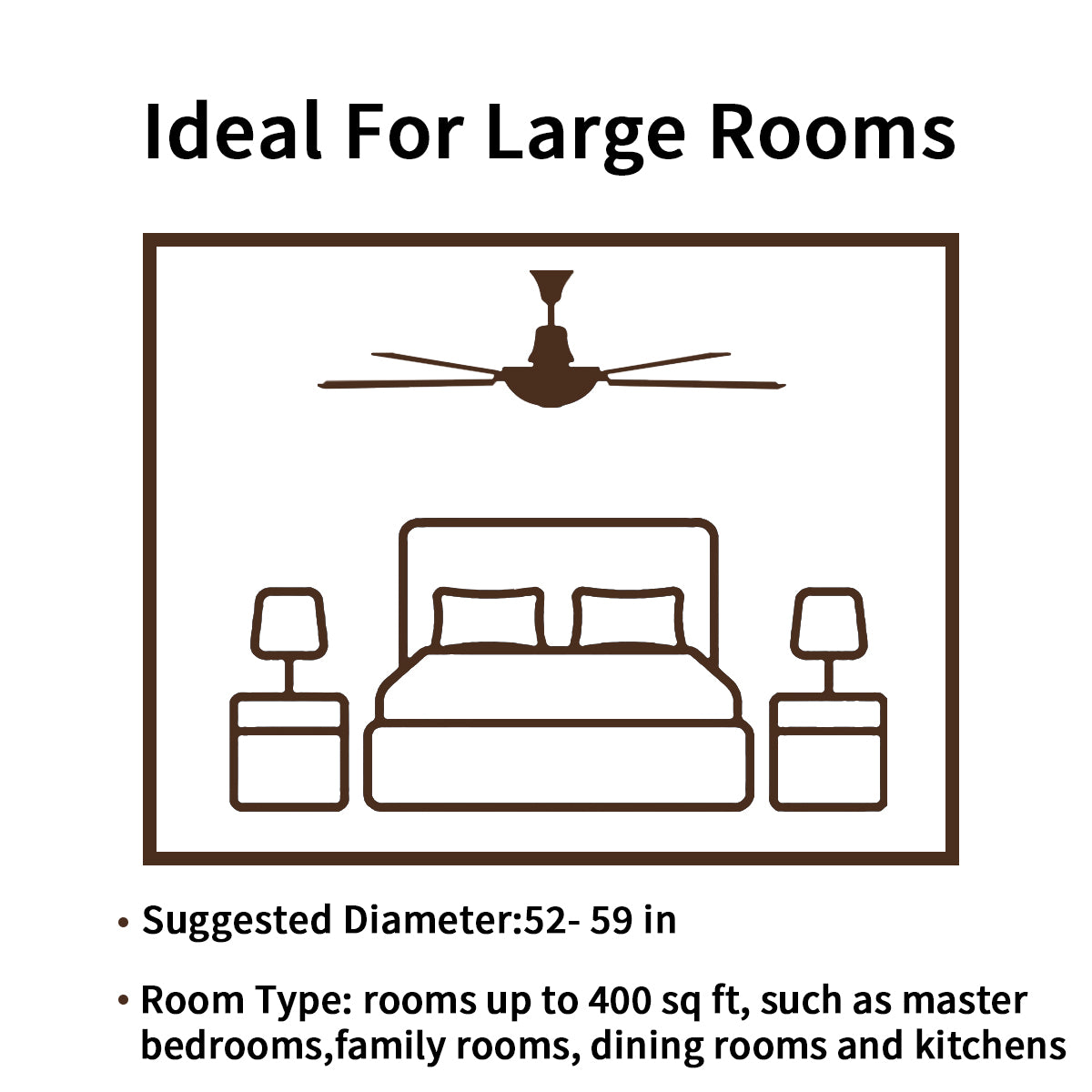 52 in. Integrated LED Indoor Ceiling Fan with Light and Remote 6-Speed DC Motor with 3 Wooden Blades