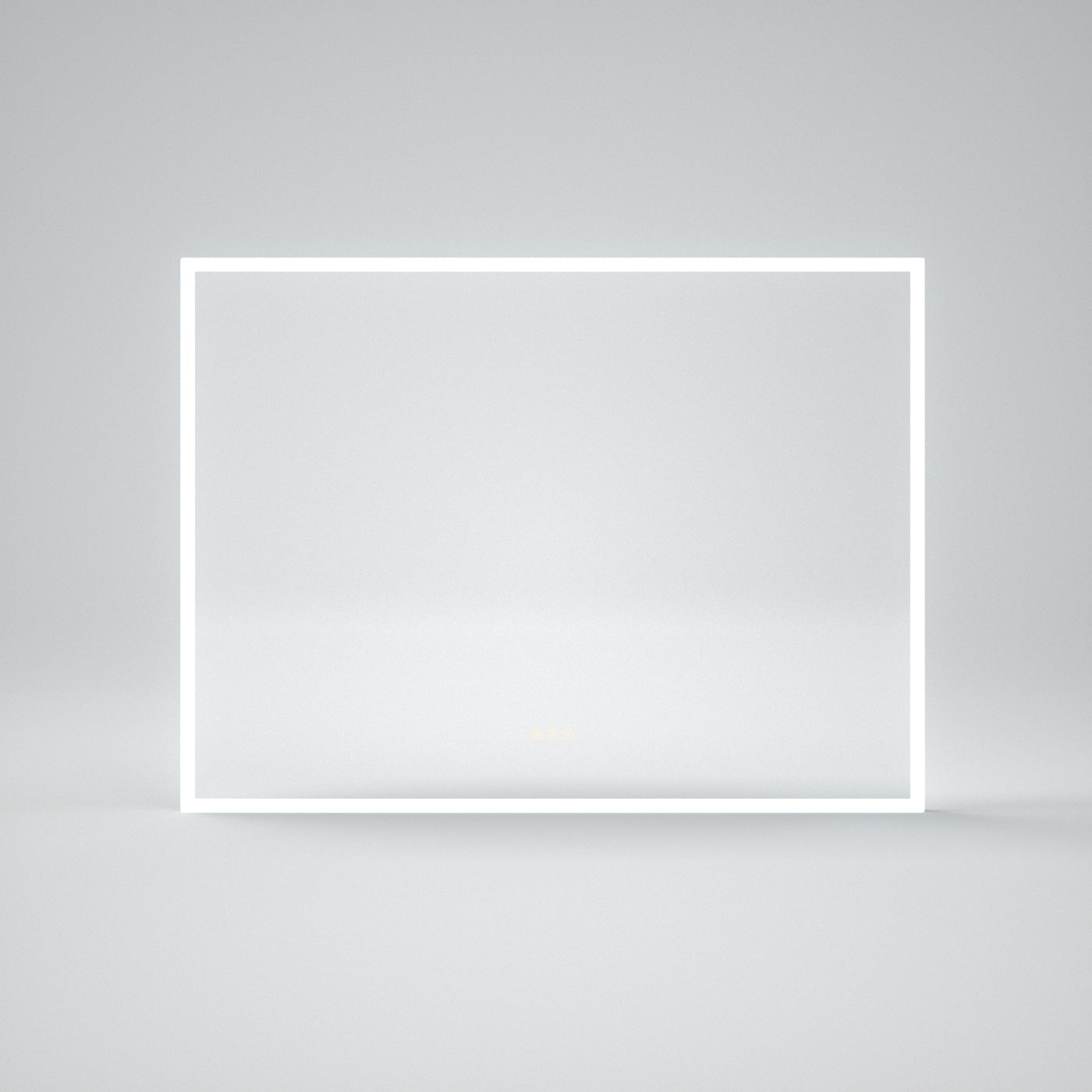 WTMMC04 Rectangular Frameless LED Single Wall Bathroom Vanity Mirror in Polished Crystal