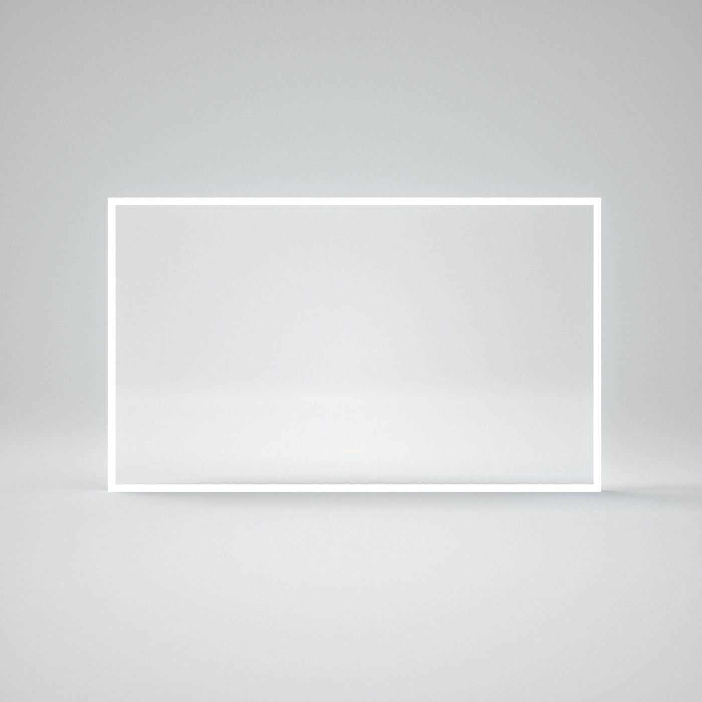 WTMMC04 Rectangular Frameless LED Single Wall Bathroom Vanity Mirror in Polished Crystal