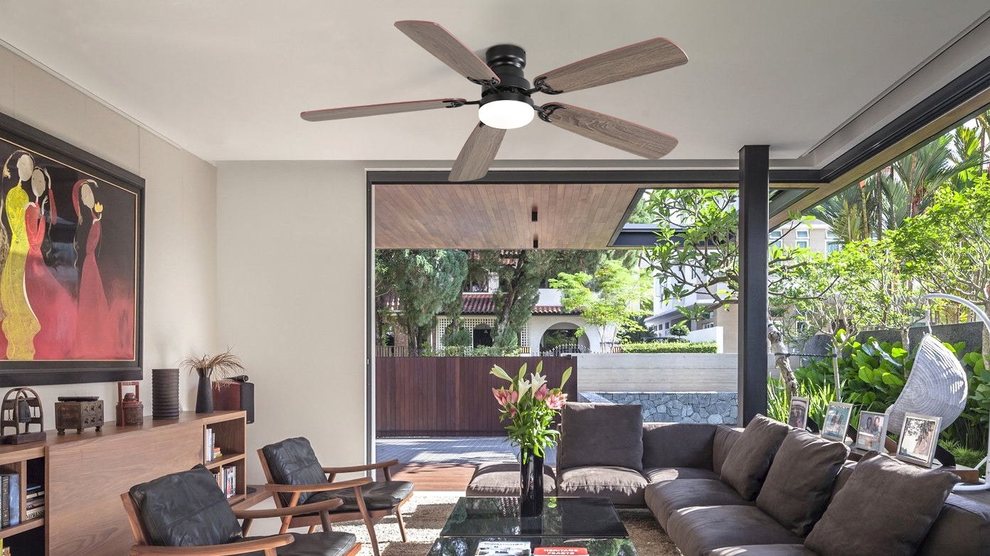 52 in. Indoor Reversible AC Motor Crystal Chandelier Ceiling Fan with Light and Remote Control