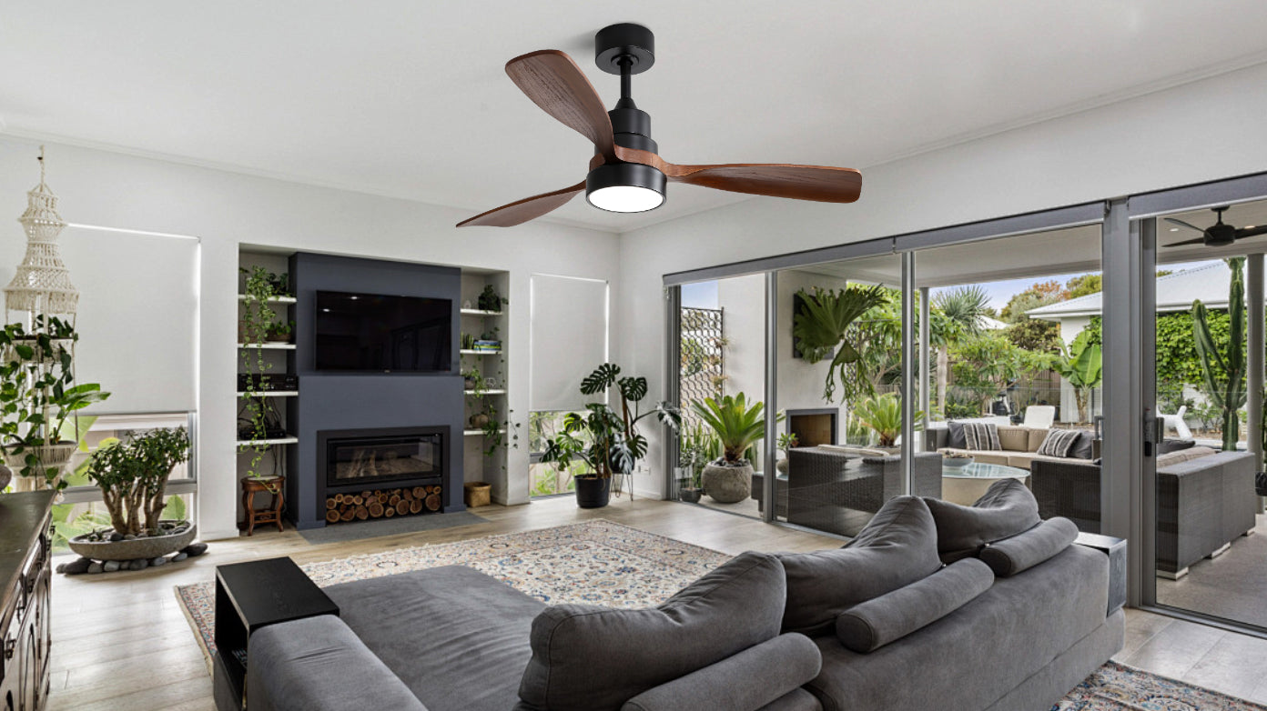 52 in. 5-Blade Indoor Farmhouse Ceiling Fan with Remote Control
