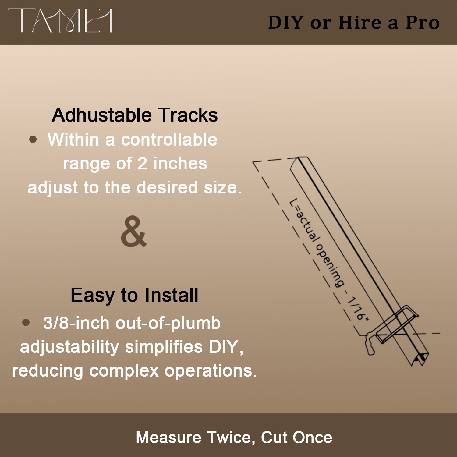 TaiMei 60 in. W x 60 in. H Sliding Semi Frameless Shower Door