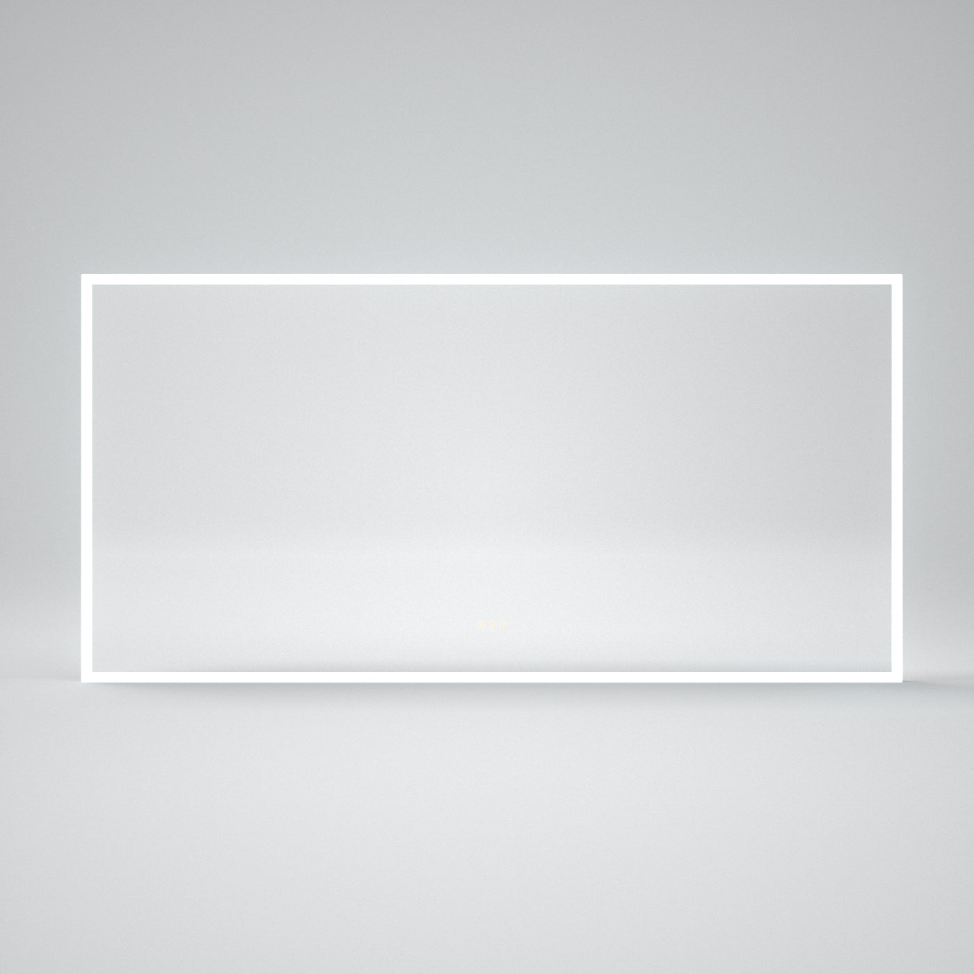WTMMC04 Rectangular Frameless LED Single Wall Bathroom Vanity Mirror in Polished Crystal