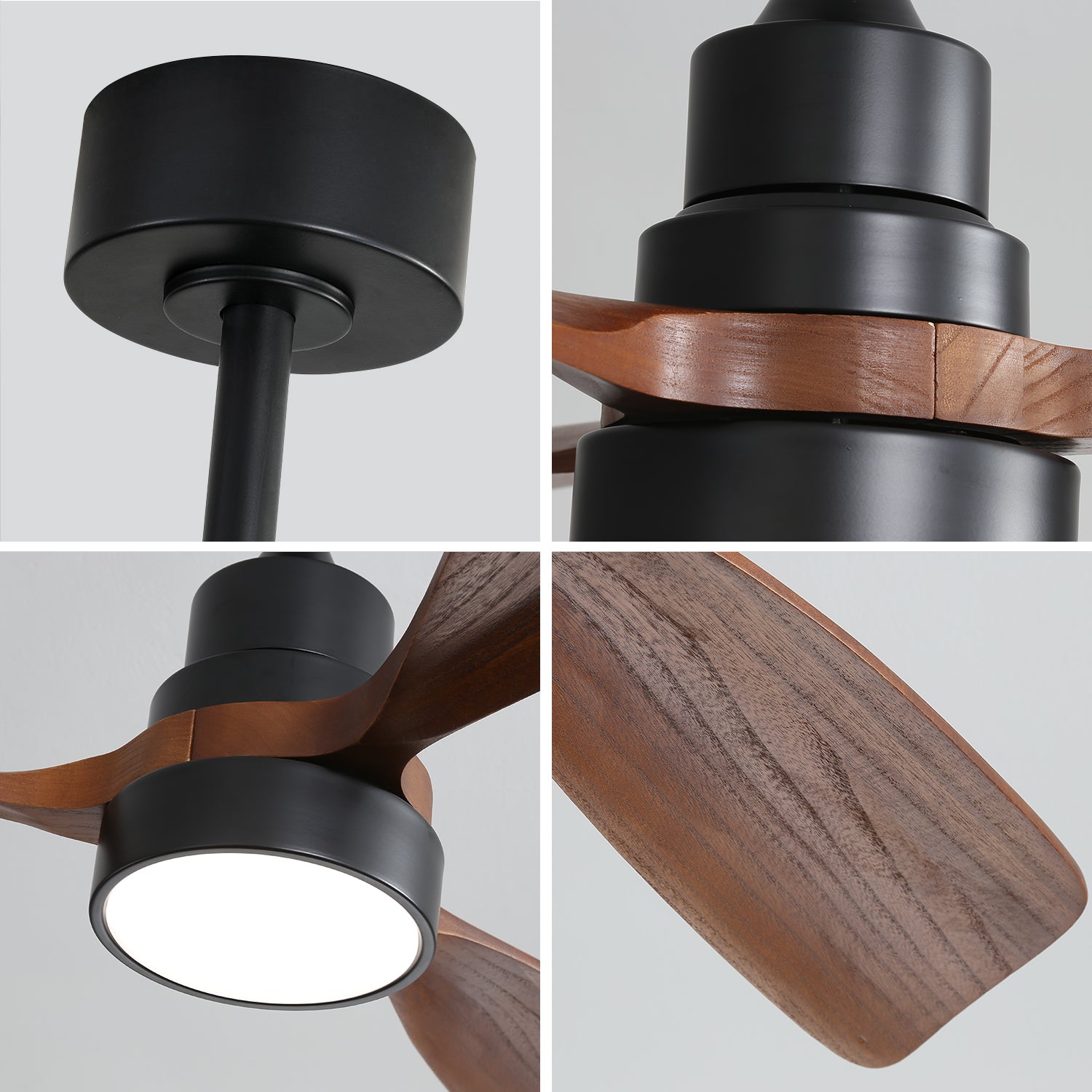 52 in. 5-Blade Indoor Farmhouse Ceiling Fan with Remote Control