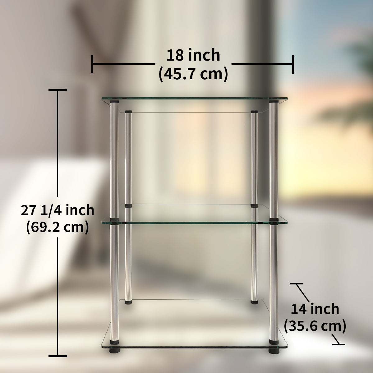 Modern Minimalist Bathroom Glass Shelf - Stylish Multi-Functional Storage Rack