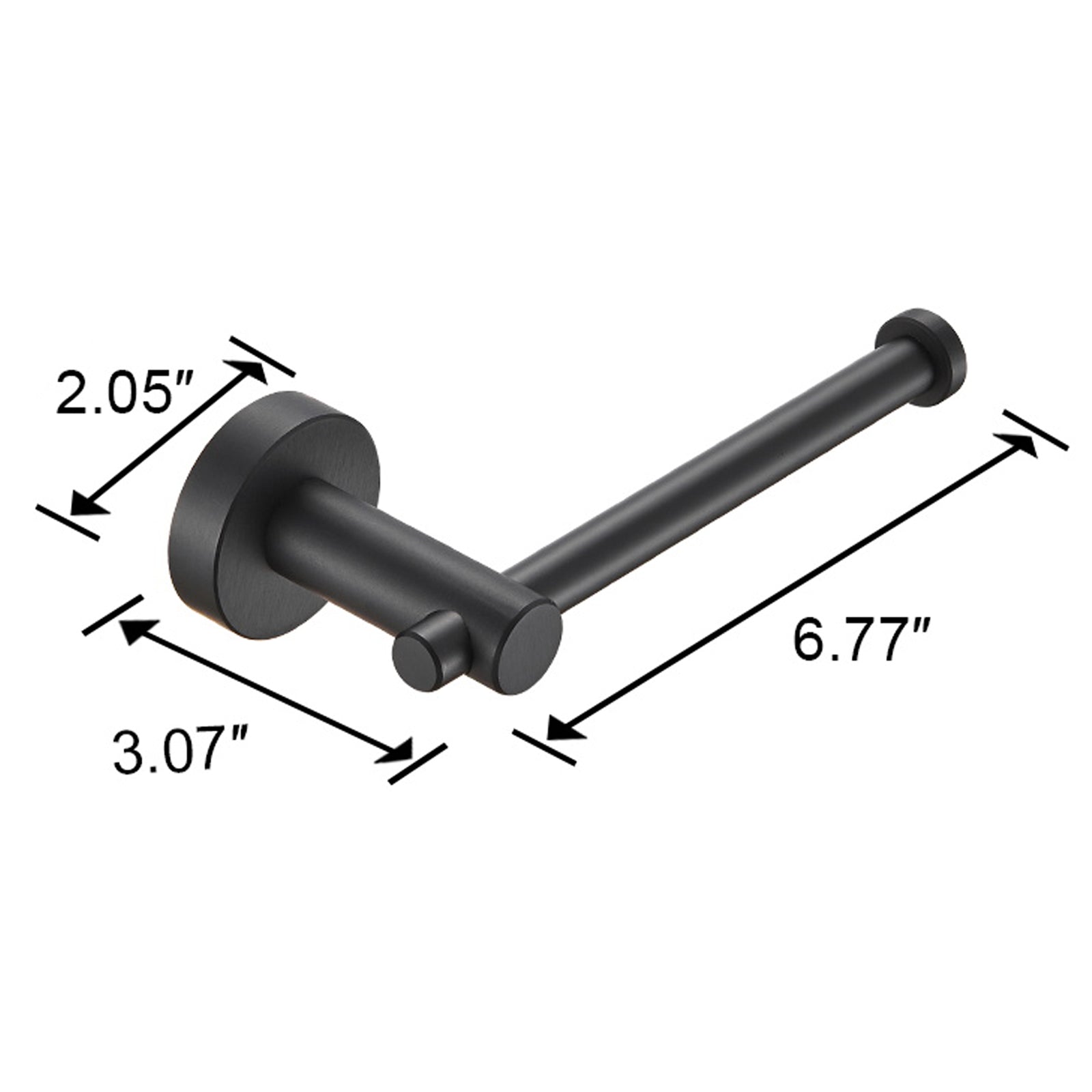 Wall Mounted Thicken Space Aluminum Single Post Toilet Paper Holder Bath Hardware Accessory