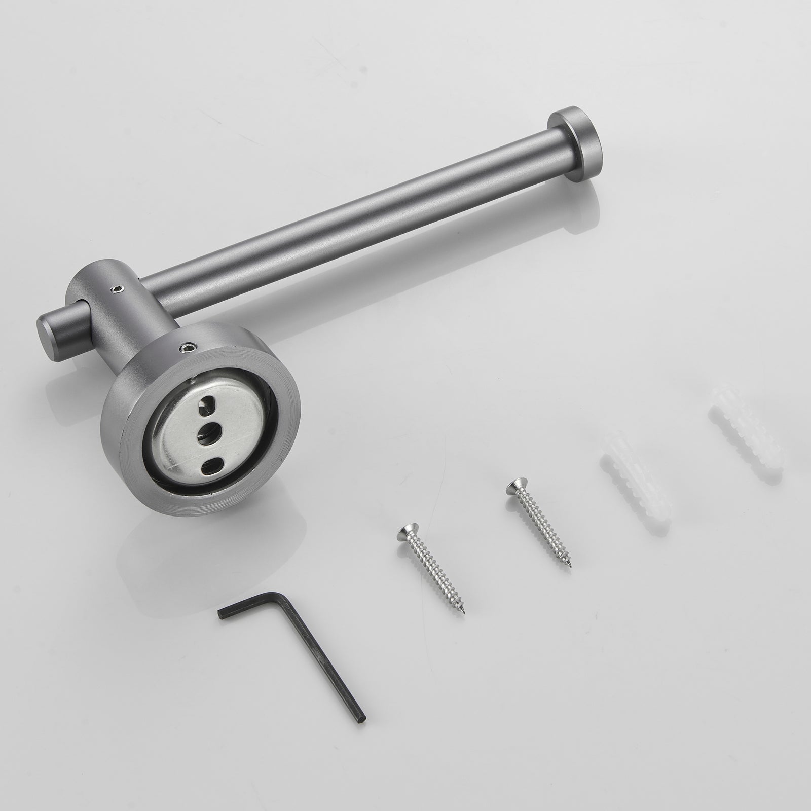 Wall Mounted Thicken Space Aluminum Single Post Toilet Paper Holder Bath Hardware Accessory