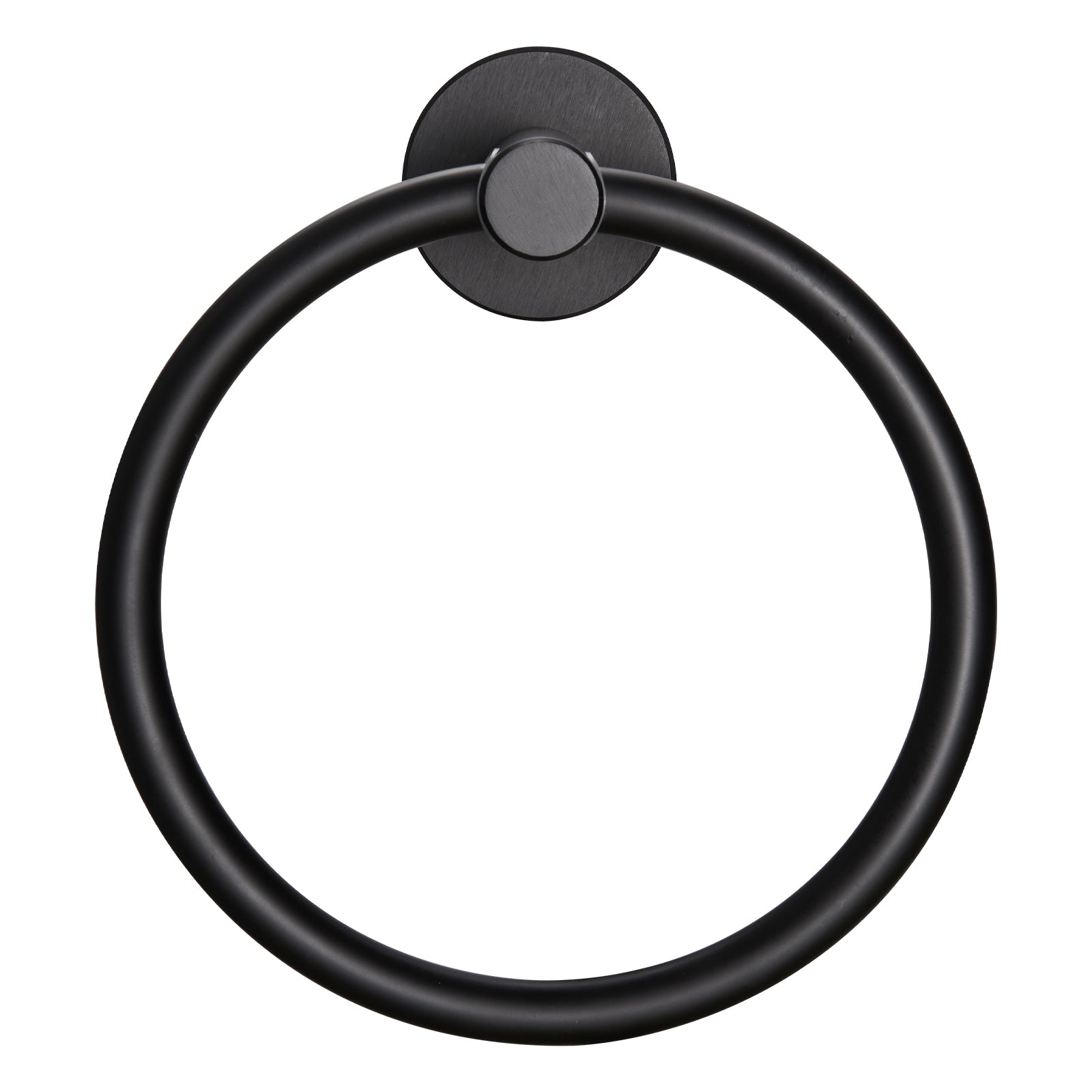 Wall Mounted Round Closed Thicken Space Aluminum Towel Ring Bath Hardware Accessory